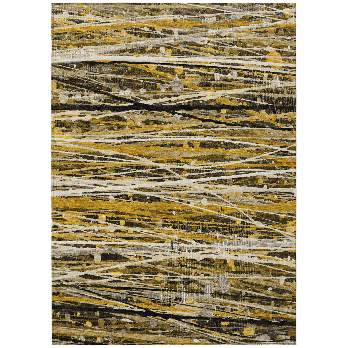 Addison Chantille ACN2126 Stripes Machine Made Transitional Brown Rug
