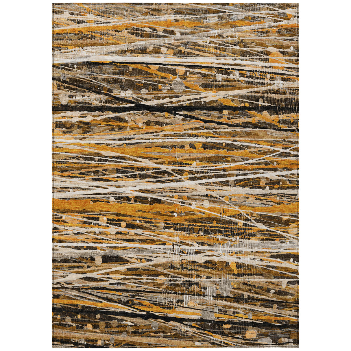 Addison Chantille ACN2126 Stripes Machine Made Transitional Copper Rug