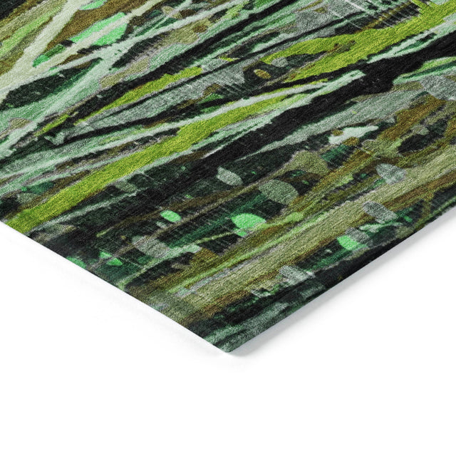 Addison Chantille ACN2126 Stripes Machine Made Transitional Green Rug