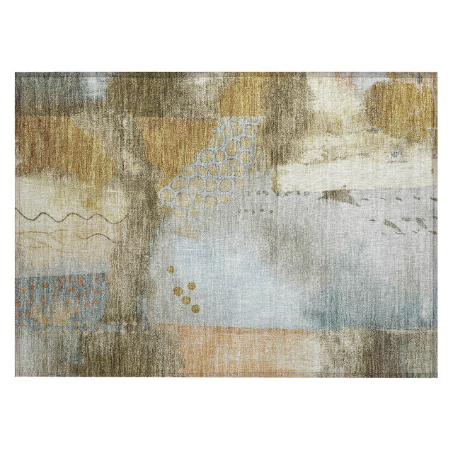 Addison Chantille ACN2127 Modern Machine Made Transitional Brown Rug