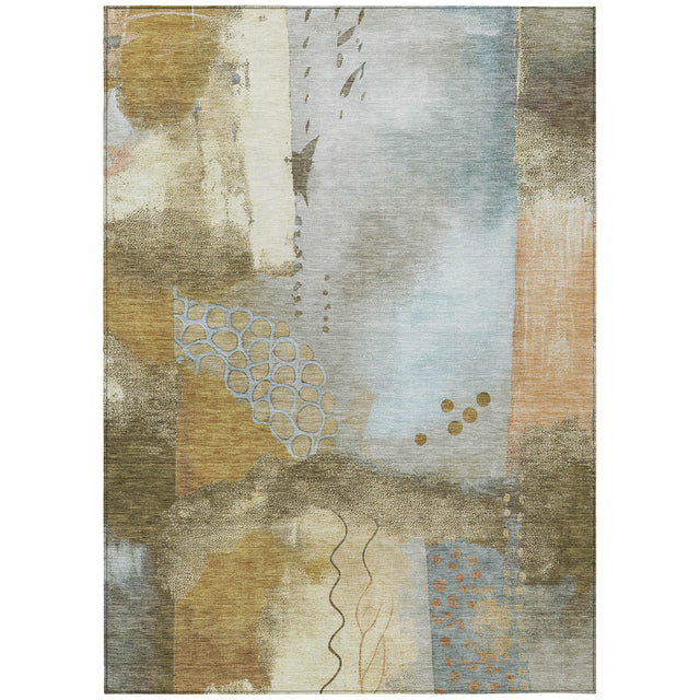 Addison Chantille ACN2127 Modern Machine Made Transitional Brown Rug