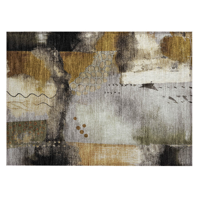 Addison Chantille ACN2127 Modern Machine Made Transitional Chocolate Rug