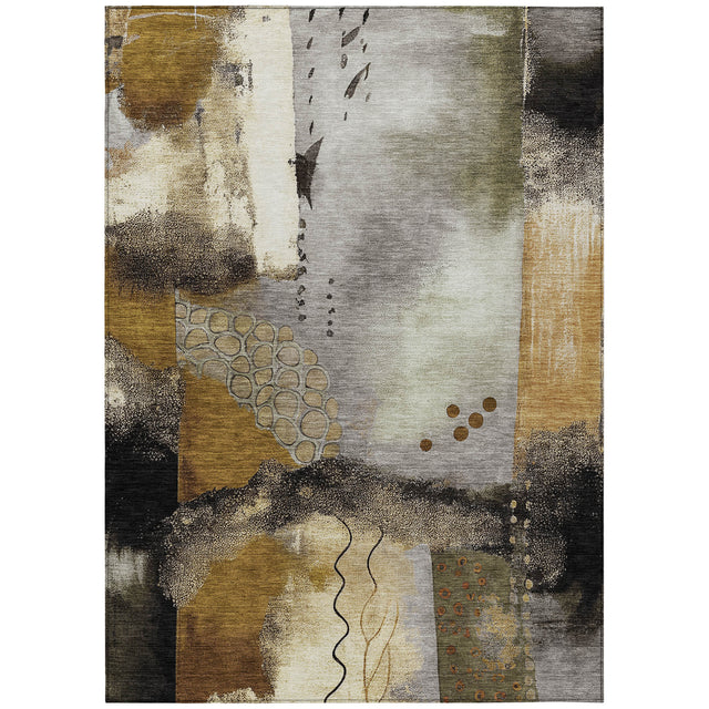 Addison Chantille ACN2127 Modern Machine Made Transitional Chocolate Rug