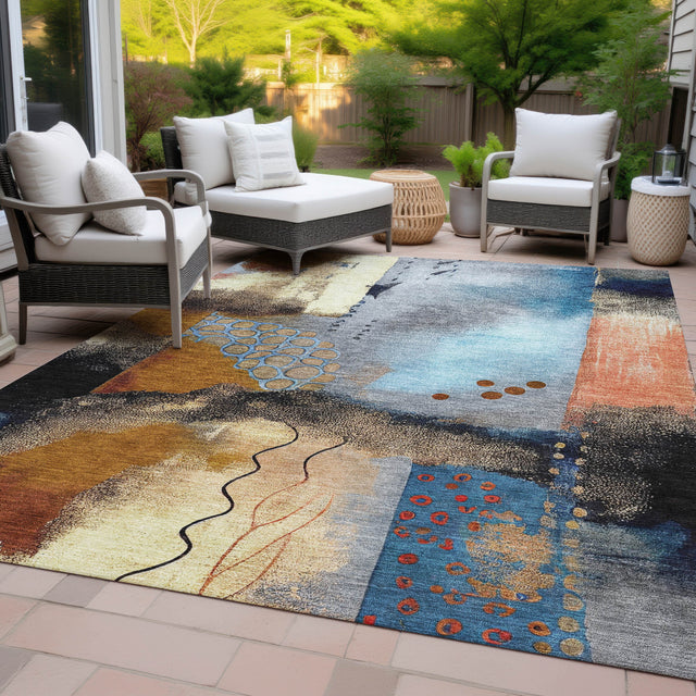 Addison Chantille ACN2127 Modern Machine Made Transitional Copper Rug