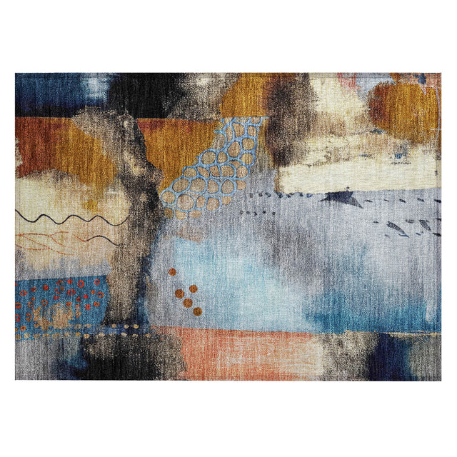 Addison Chantille ACN2127 Modern Machine Made Transitional Copper Rug