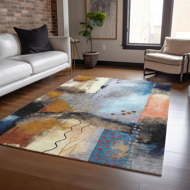 Addison Chantille ACN2127 Modern Machine Made Transitional Copper Rug