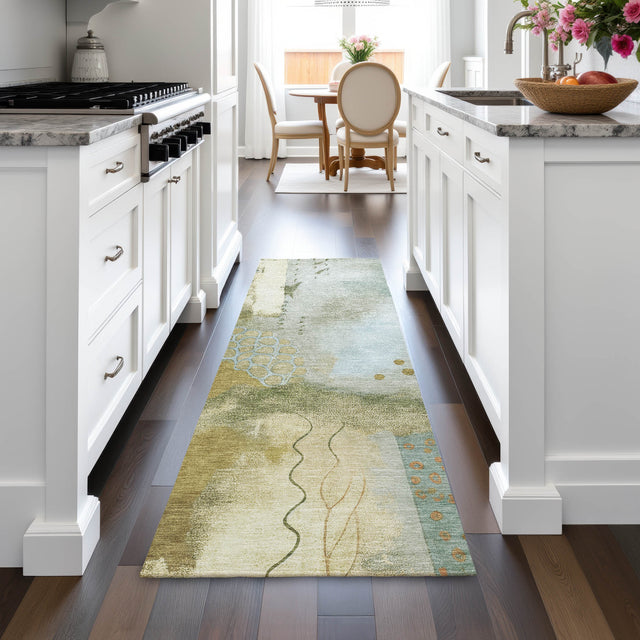 Addison Chantille ACN2127 Modern Machine Made Transitional Green Rug