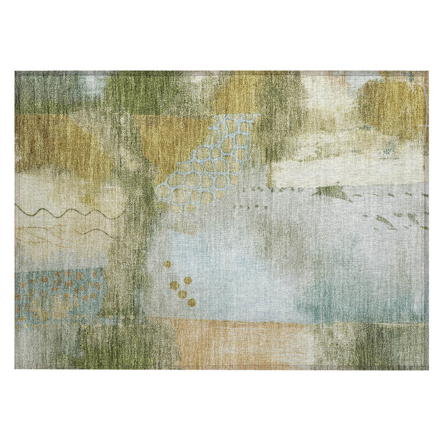 Addison Chantille ACN2127 Modern Machine Made Transitional Green Rug