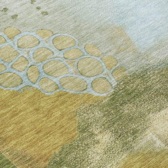 Addison Chantille ACN2127 Modern Machine Made Transitional Green Rug