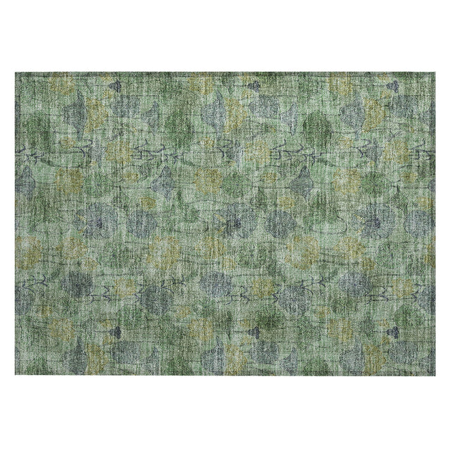 Addison Chantille ACN2128 Floral Machine Made Transitional Aloe Rug