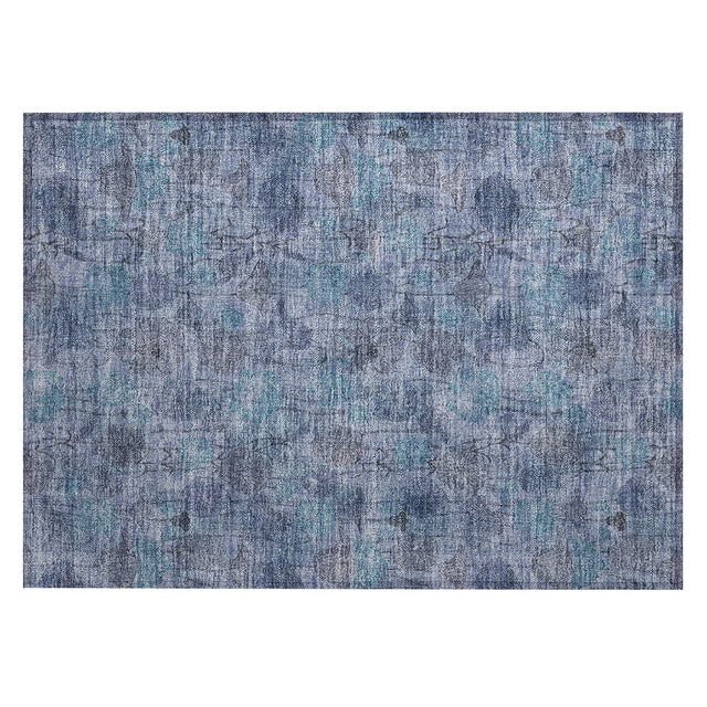Addison Chantille ACN2128 Floral Machine Made Transitional Blue Rug