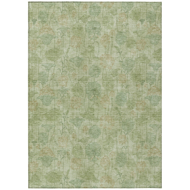 Addison Chantille ACN2128 Floral Machine Made Transitional Sage Rug