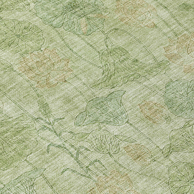 Addison Chantille ACN2128 Floral Machine Made Transitional Sage Rug