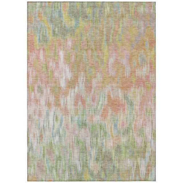 Addison Chantille ACN2129 Abstract Machine Made Transitional Coral Rug
