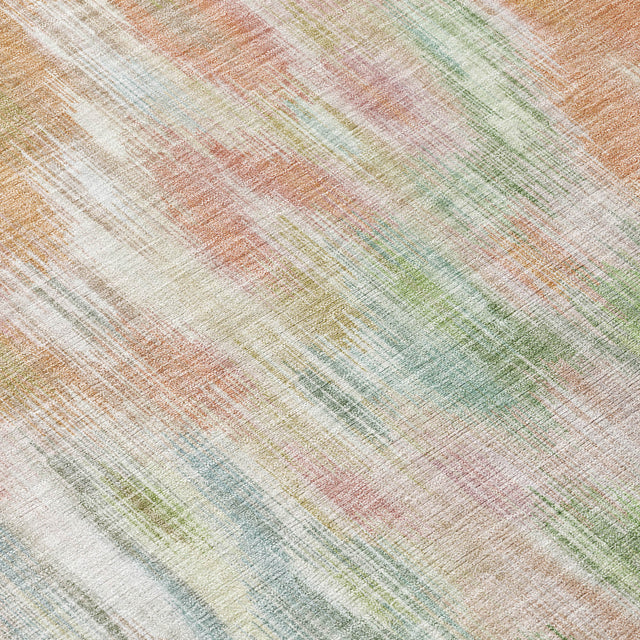 Addison Chantille ACN2129 Abstract Machine Made Transitional Coral Rug