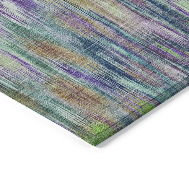 Addison Chantille ACN2129 Abstract Machine Made Transitional Green Rug