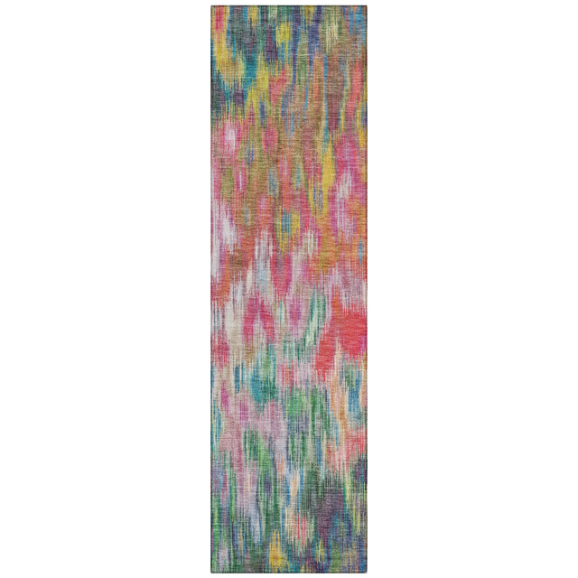 Addison Chantille ACN2129 Abstract Machine Made Transitional Pink Rug