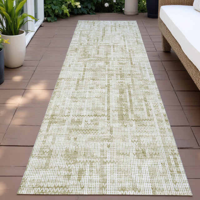 Addison Chantille ACN2130 Stripes Machine Made Transitional Beige Rug