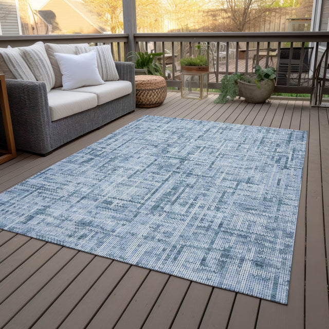 Addison Chantille ACN2130 Stripes Machine Made Transitional Blue Rug