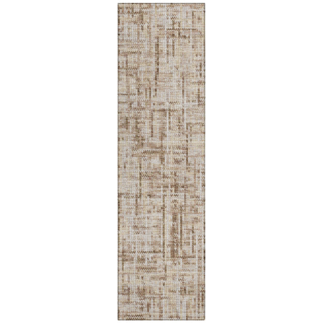Addison Chantille ACN2130 Stripes Machine Made Transitional Brown Rug