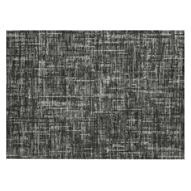 Addison Chantille ACN2130 Stripes Machine Made Transitional Charcoal Rug