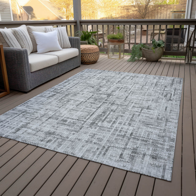 Addison Chantille ACN2130 Stripes Machine Made Transitional Gray Rug