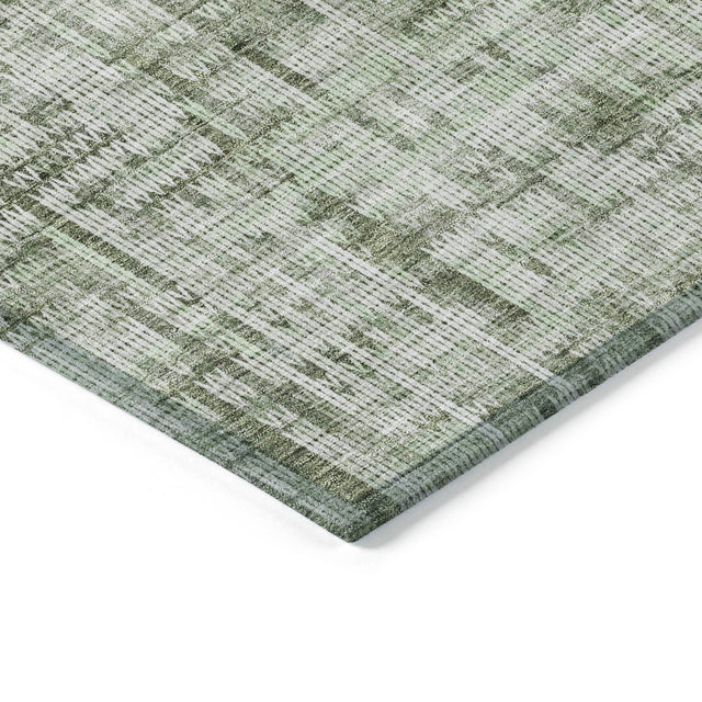 Addison Chantille ACN2130 Stripes Machine Made Transitional Green Rug