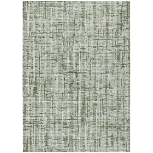 Addison Chantille ACN2130 Stripes Machine Made Transitional Green Rug