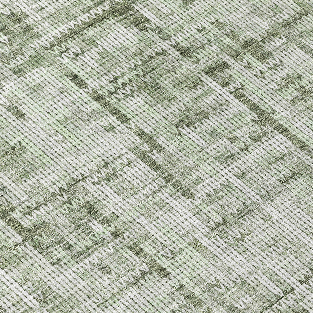 Addison Chantille ACN2130 Stripes Machine Made Transitional Green Rug