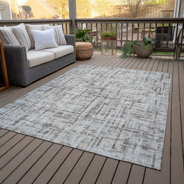 Addison Chantille ACN2130 Stripes Machine Made Transitional Taupe Rug