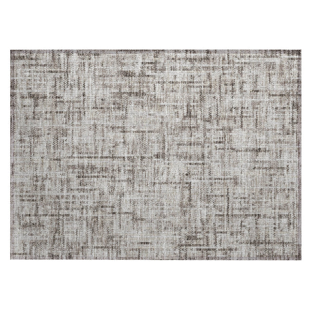 Addison Chantille ACN2130 Stripes Machine Made Transitional Taupe Rug