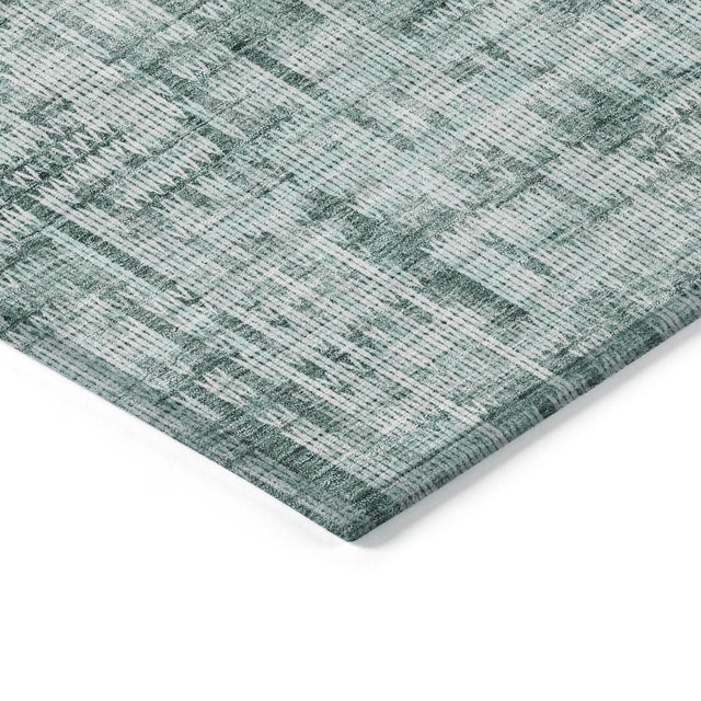 Addison Chantille ACN2130 Stripes Machine Made Transitional Teal Rug