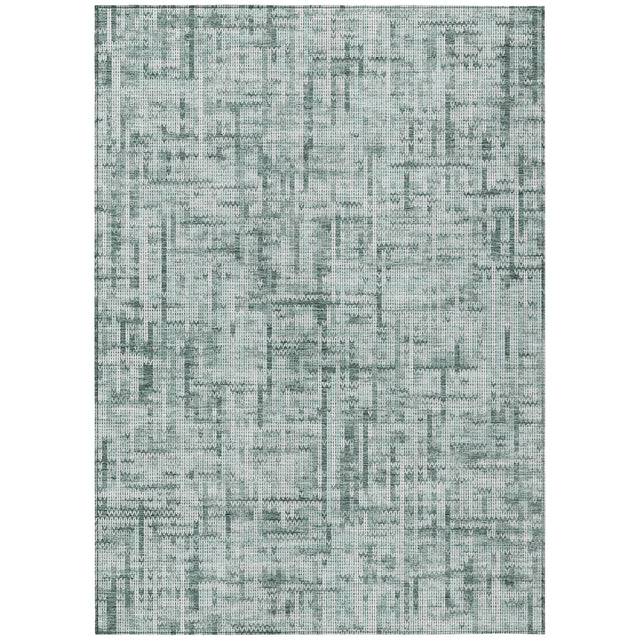 Addison Chantille ACN2130 Stripes Machine Made Transitional Teal Rug