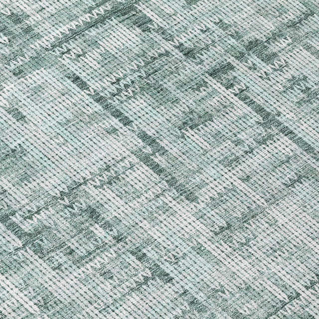 Addison Chantille ACN2130 Stripes Machine Made Transitional Teal Rug