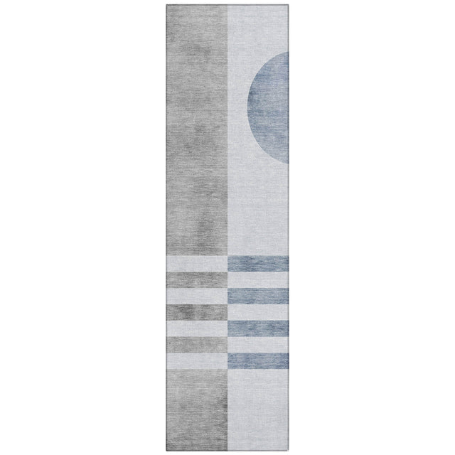 Addison Chantille ACN2131 Geometric Machine Made Transitional Blue Rug