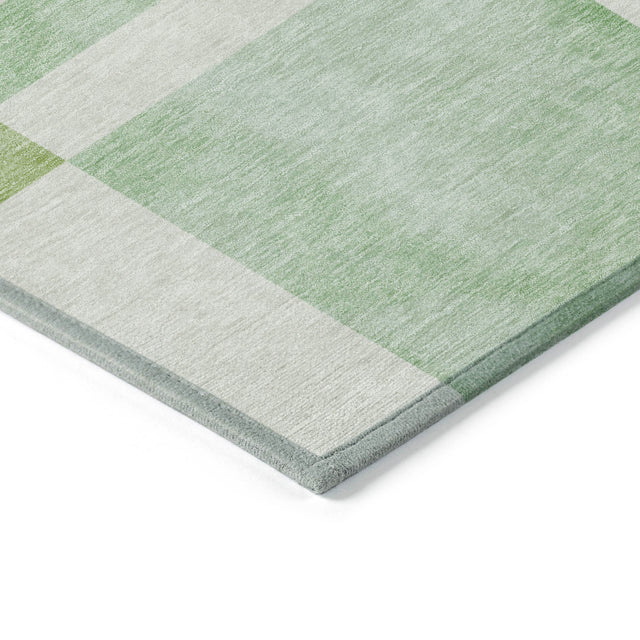 Addison Chantille ACN2131 Geometric Machine Made Transitional Green Rug