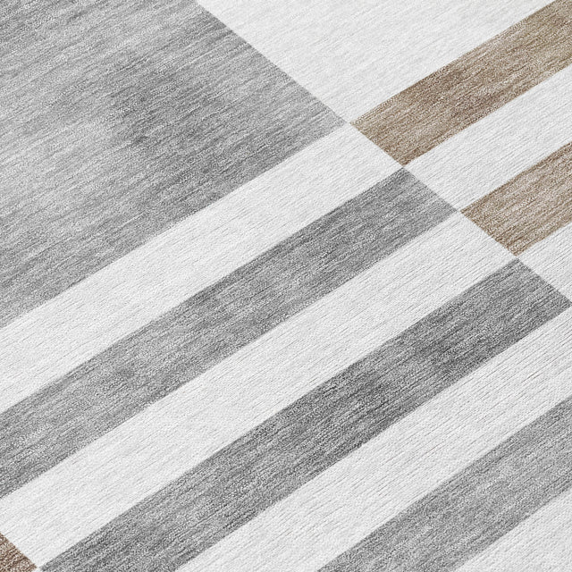 Addison Chantille ACN2131 Geometric Machine Made Transitional Ivory Rug