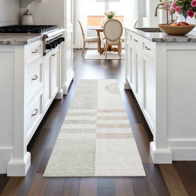 Addison Chantille ACN2131 Geometric Machine Made Transitional Linen Rug