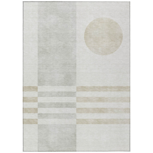Addison Chantille ACN2131 Geometric Machine Made Transitional Linen Rug