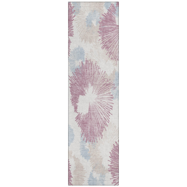 Addison Chantille ACN2132 Floral Machine Made Transitional Blush Rug