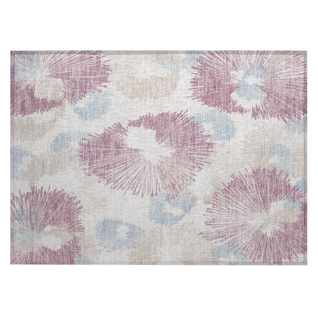 Addison Chantille ACN2132 Floral Machine Made Transitional Blush Rug