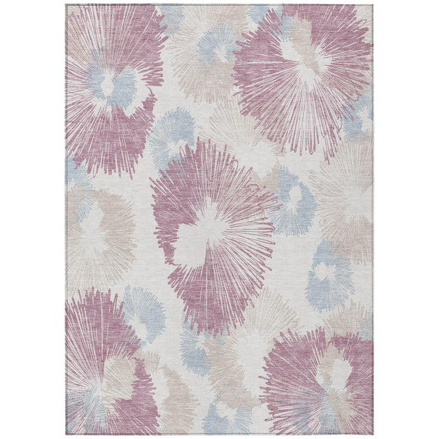 Addison Chantille ACN2132 Floral Machine Made Transitional Blush Rug