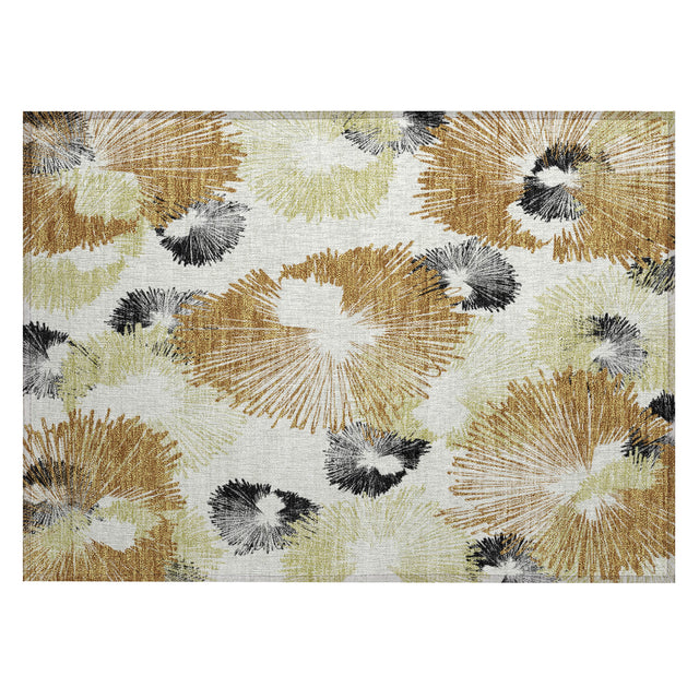 Addison Chantille ACN2132 Floral Machine Made Transitional Copper Rug