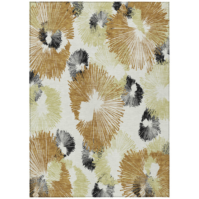 Addison Chantille ACN2132 Floral Machine Made Transitional Copper Rug