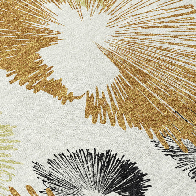 Addison Chantille ACN2132 Floral Machine Made Transitional Copper Rug