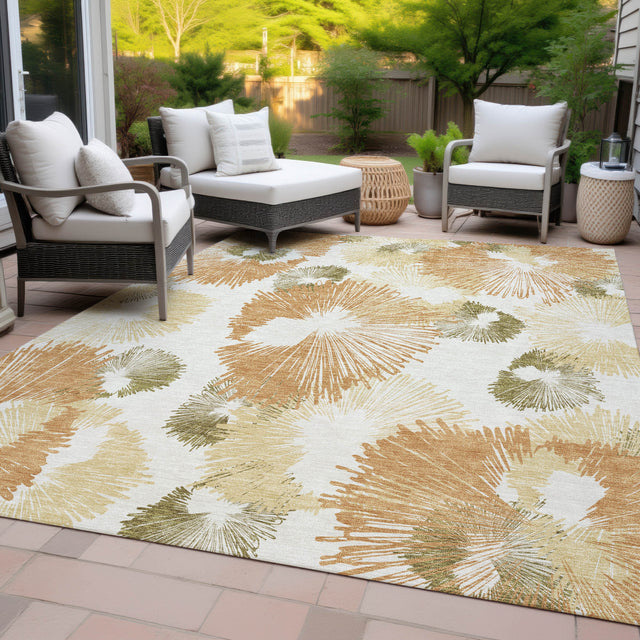 Addison Chantille ACN2132 Floral Machine Made Transitional Coral Rug
