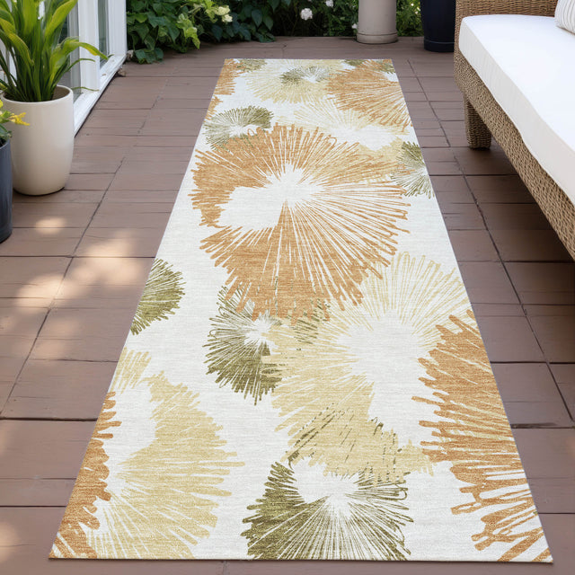 Addison Chantille ACN2132 Floral Machine Made Transitional Coral Rug