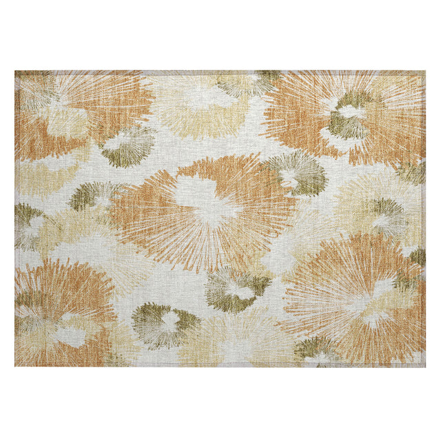 Addison Chantille ACN2132 Floral Machine Made Transitional Coral Rug