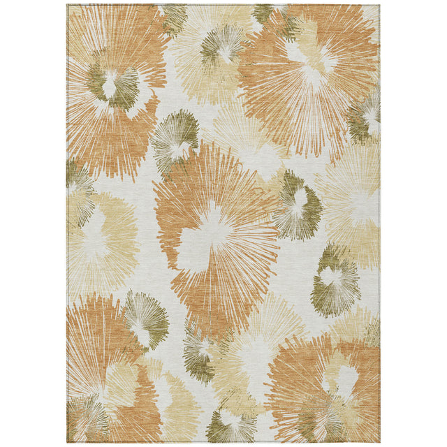 Addison Chantille ACN2132 Floral Machine Made Transitional Coral Rug