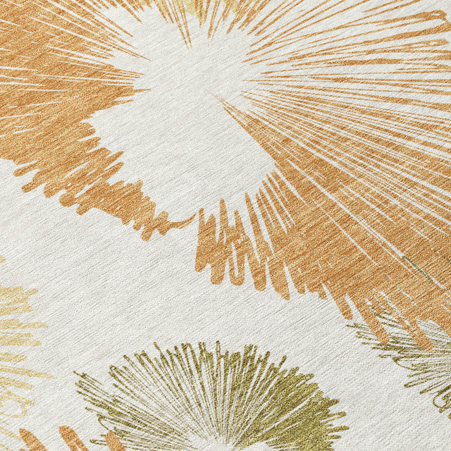 Addison Chantille ACN2132 Floral Machine Made Transitional Coral Rug